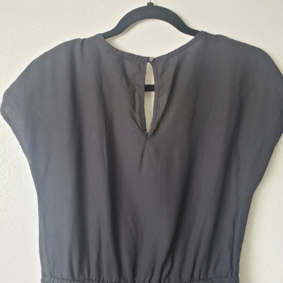 J. Crew Black Relaxed Pocket Jumpsuit In Lyocell Linen Tapered Leg Womens XXS - Picture 4 of 11